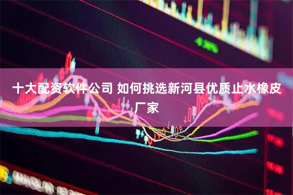 十大配资软件公司 如何挑选新河县优质止水橡皮厂家